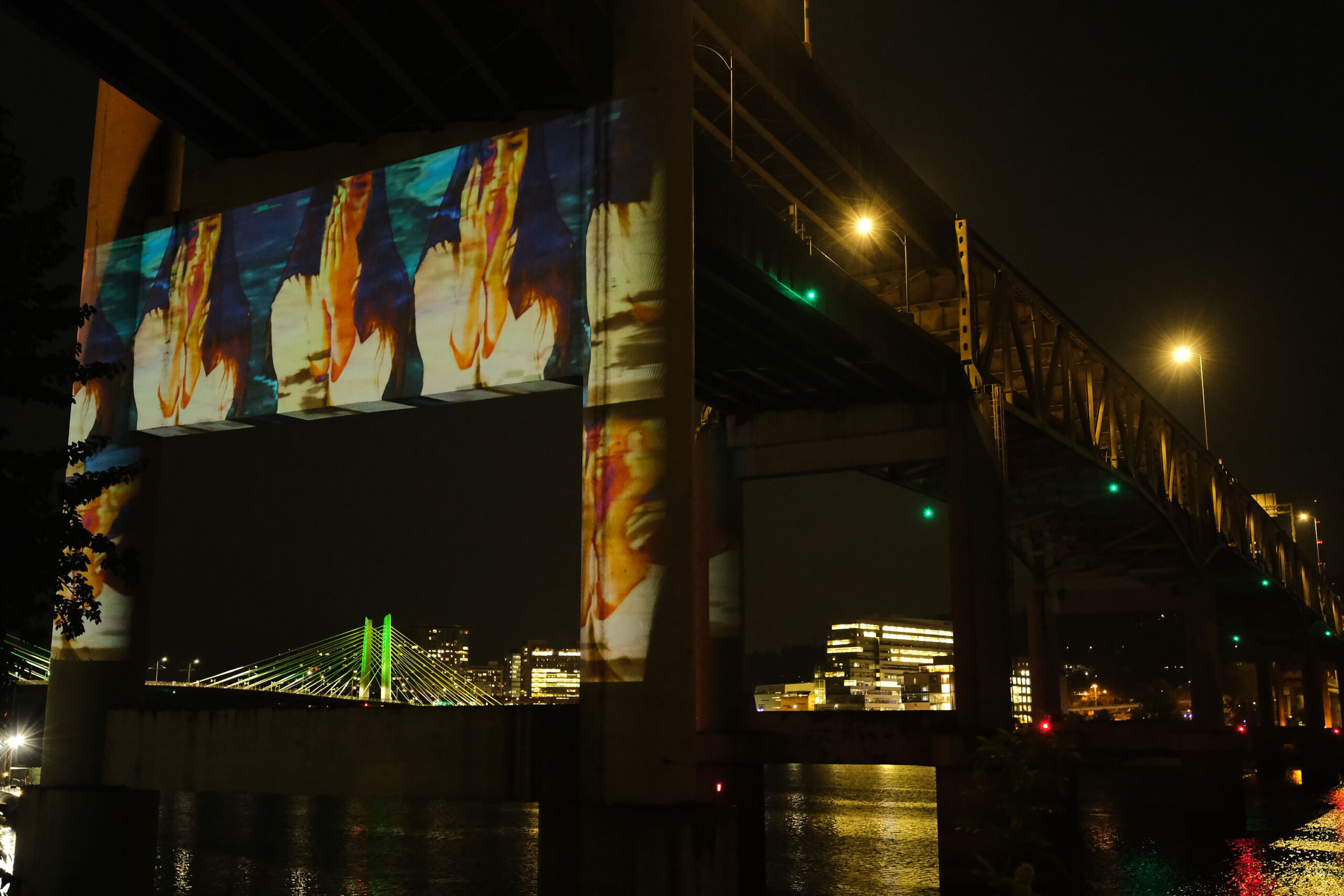 projection on bridge